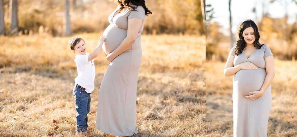 family-in-field-for-denham-springs-maternity-session